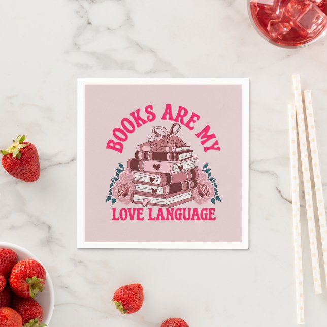 Servilleta De Papel Los libros son mi lenguaje de amor (In situ)