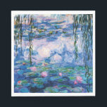 Servilleta De Papel Los lirios de agua de Claude Monet<br><div class="desc">Water Lilies de Claude Monet. Por favor visite mi tienda para un diseño más interesante y más elección de color. => zazzle.com/iwheels*</div>