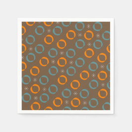 Servilleta De Papel Los mediados de siglo modernos, óvalos,