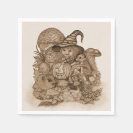 Servilleta De Papel Los mejores deseos para un feliz Día de Acción de 