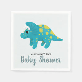 Servilleta De Papel Los niños cute la selva azul dinosaurio Baby Showe