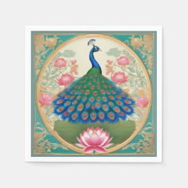 Servilleta De Papel los patrones_elegantes_ peacock_