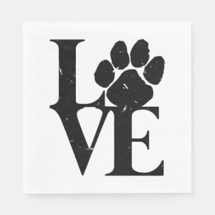 Servilleta De Papel Los perros adoran a los perros