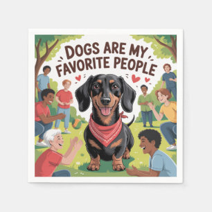 Servilleta De Papel Los perros son mi gente favorita