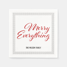 Servilleta De Papel Los puntos blancos negros bordean todo