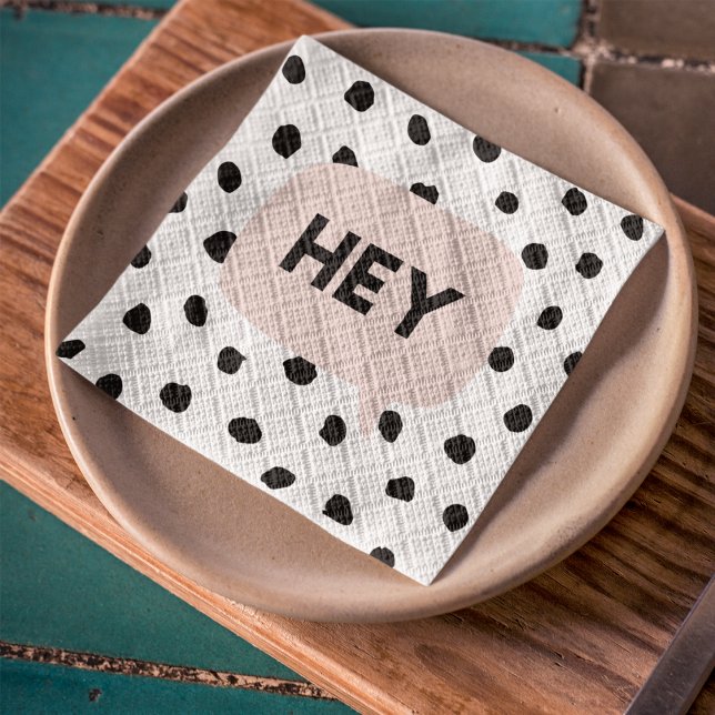 Servilleta De Papel Los puntos negros y las burbujas modernos hablan r (Subido por el creador)