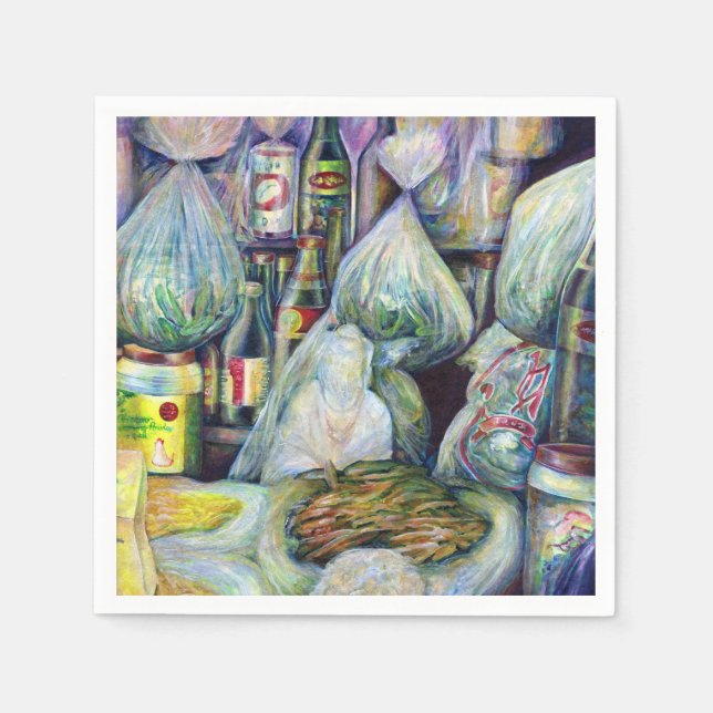 Servilleta De Papel Los sabores secos de Singapur (Anverso)