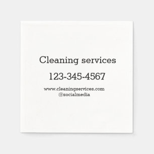 Servilleta De Papel Los servicios de limpieza añaden número de direcci