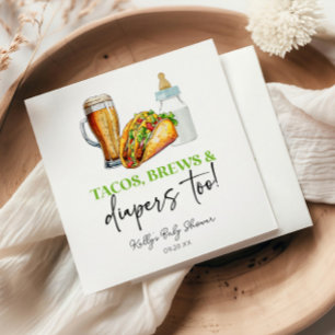 Servilleta De Papel ¡Los tacos se producen y los pañales también! Baby