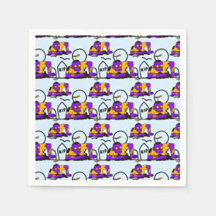 Servilleta De Papel Los zombies espeluznantes espantaron la fiesta de