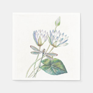 Servilleta De Papel Lotus y libélula