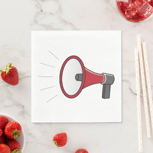 Servilleta De Papel Loud Megaphone
