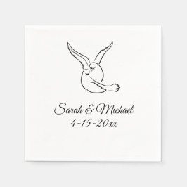 Servilleta De Papel Love Birds Cocktail Napkins