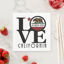 Servilleta De Papel LOVE Boulder Creek California