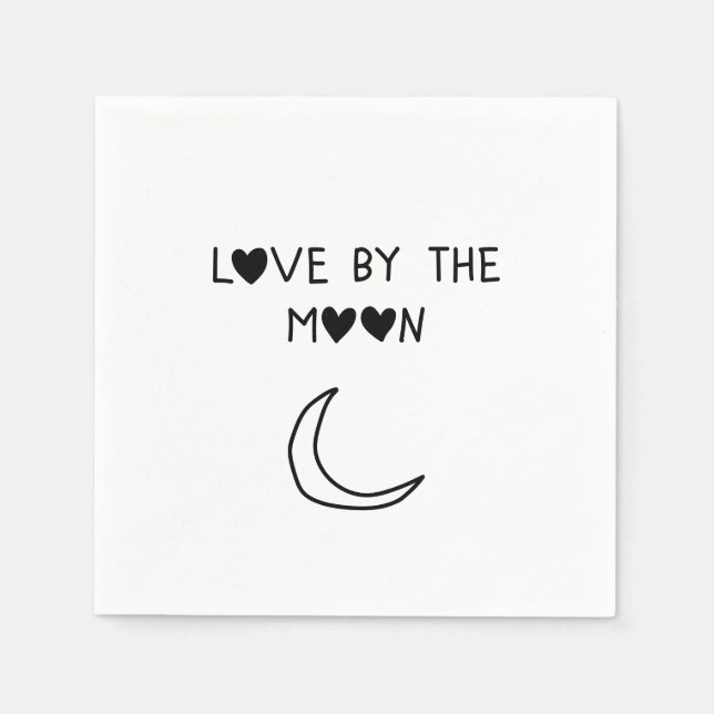 Servilleta De Papel Love By the moon (Anverso)
