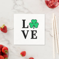 LOVE Clover Shamrock Ireland St Patrick Fiesta