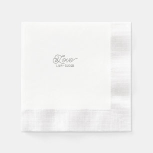 Servilleta De Papel Love Cocktail Napkin