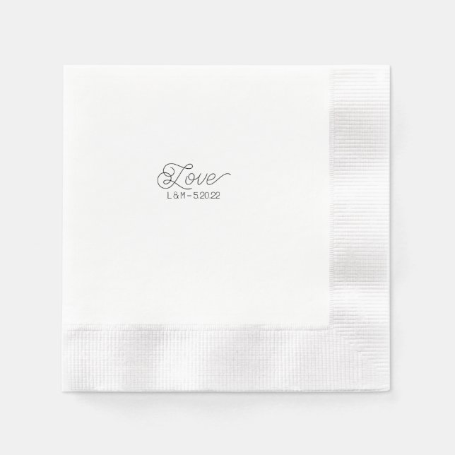 Servilleta De Papel Love Cocktail Napkin (Anverso)