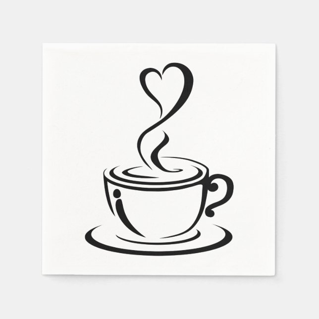 Servilleta De Papel Love Coffee (Anverso)