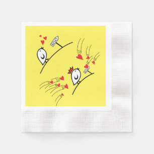 Servilleta De Papel LOVE ECHO - Aves cómicas Tweetlercools 1