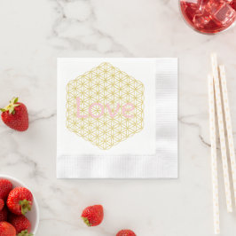 Servilleta De Papel Love Gold Mandala Wedding