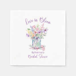 SERVILLETA DE PAPEL LOVE IN BLOOM BRIDAL SHOWER
