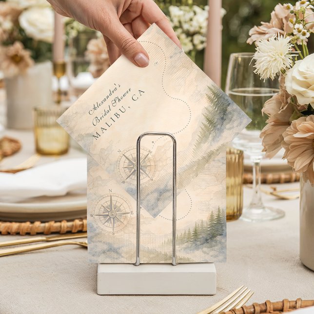 Servilleta De Papel Love Is An Adventure Bridal Shower (Subido por el creador)