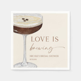 Servilleta De Papel Love Is Brewing Expresso Martini Despedida de Solt