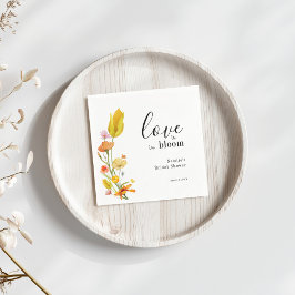 Servilleta De Papel Love is in Bloom Spring Wildflower Bridal Shower