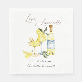 Servilleta De Papel Love Limoncello Cocktail Bridal Shower