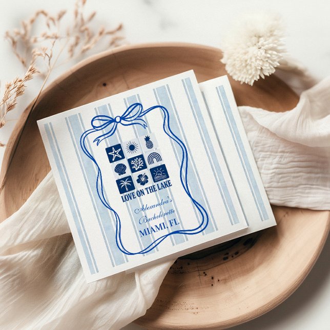 Servilleta De Papel Love on the Lake Bachelorette Bash (Subido por el creador)