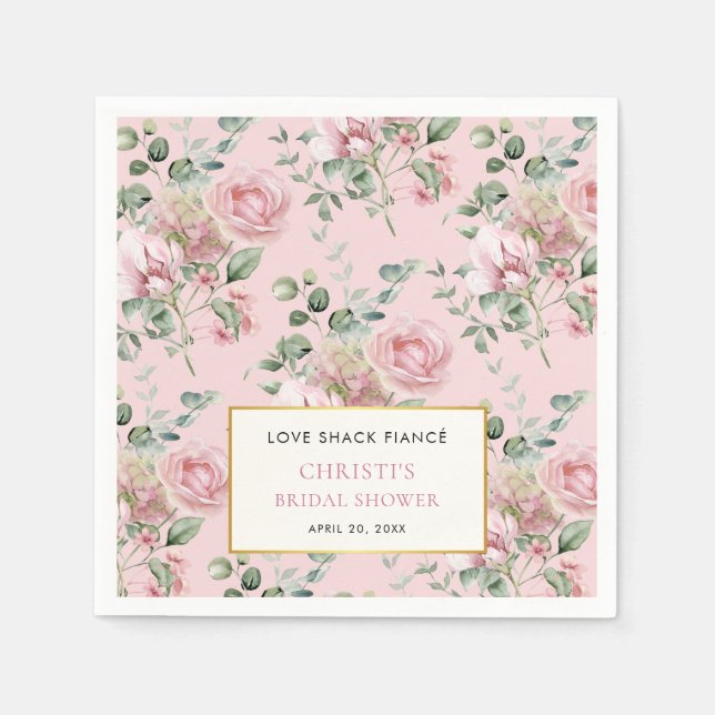 Servilleta De Papel Love Shack Fiance Garden Fiesta Bridal Shower (Anverso)