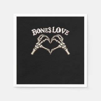 Servilleta De Papel Love Skeleton Hand Classic