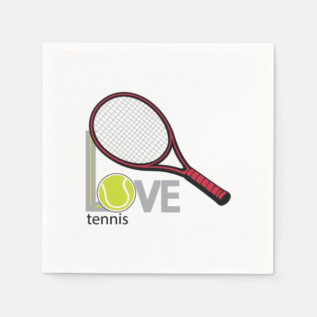 Servilleta De Papel Love tennis (Anverso)