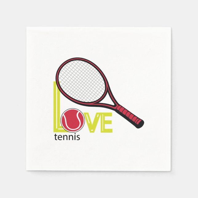 Servilleta De Papel Love tennis (Anverso)