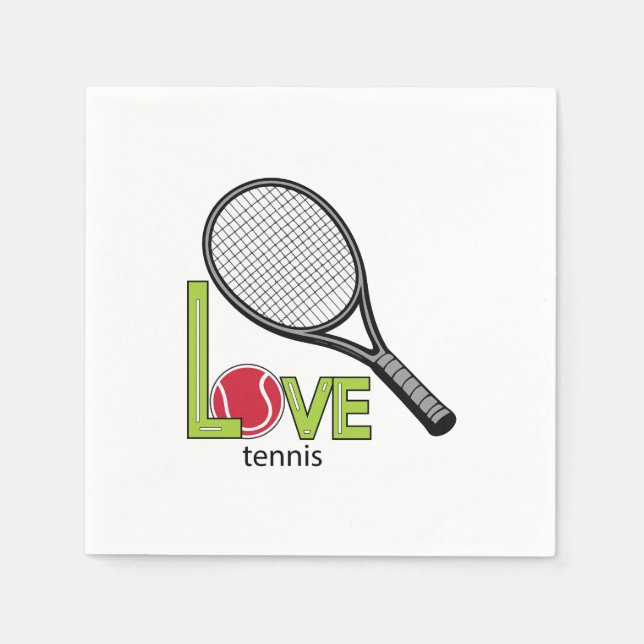 Servilleta De Papel Love tennis (Anverso)