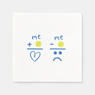 Servilleta De Papel Love Tennis Ball Racquet Court Match Player