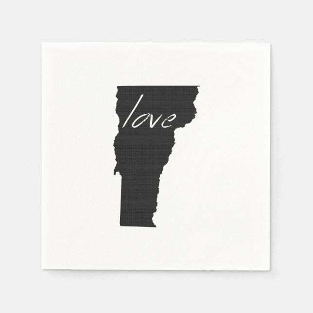Servilleta De Papel Love Vermont (Anverso)