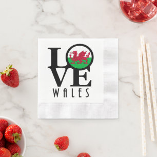 Servilleta De Papel LOVE Wales