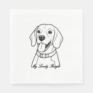 Servilleta De Papel Lovely Beagle