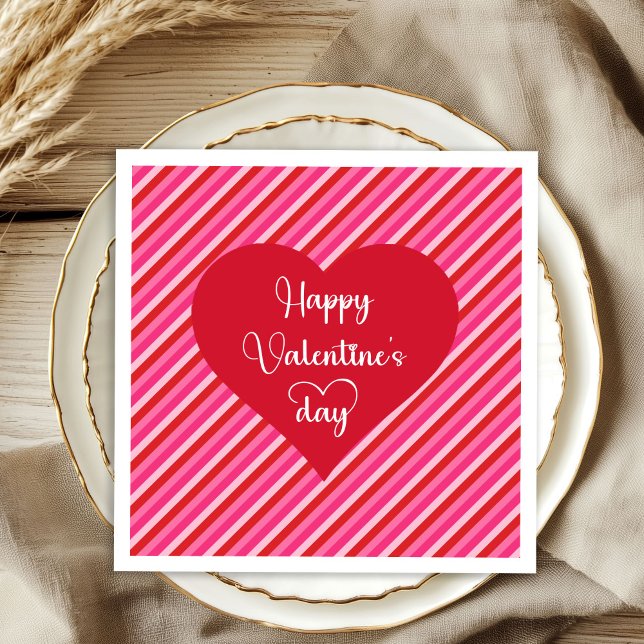 Servilleta De Papel Lovely Hearts Valentine’s Day Table Napkins (Lovely Hearts Valentine’s Day Table Napkins)