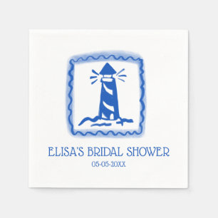 Servilleta De Papel LoveNotes from Sea Lighthouse PERSONALIZADO Bridal