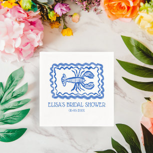 Servilleta De Papel LoveNotes from Sea Lobster PERSONALIZADO Bridal Sh