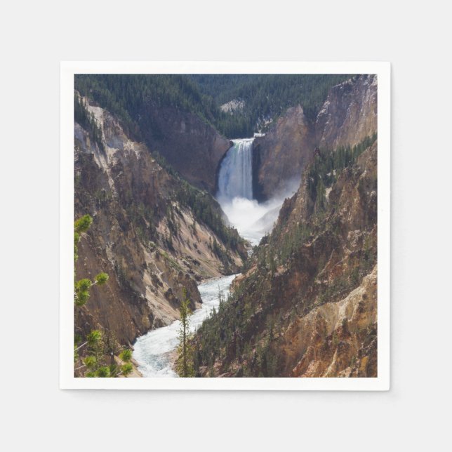 Servilleta De Papel Lower Falls Yellowstone (Anverso)