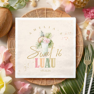 Servilleta De Papel Luau Sweet de Hawái Dieciséis ID1092