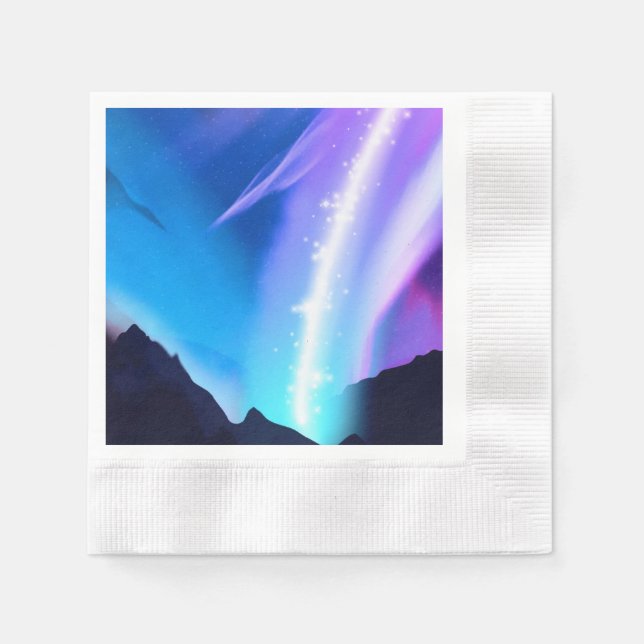 Servilleta De Papel Luces boreales (Anverso)