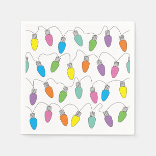Servilleta De Papel Luces de navidad