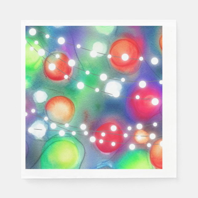 Servilleta De Papel Luces navidades (Anverso)