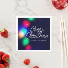 Servilleta De Papel Luces navideñas de Feliz