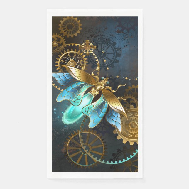 Servilleta De Papel Luciérnaga de Steampunk (Anverso)